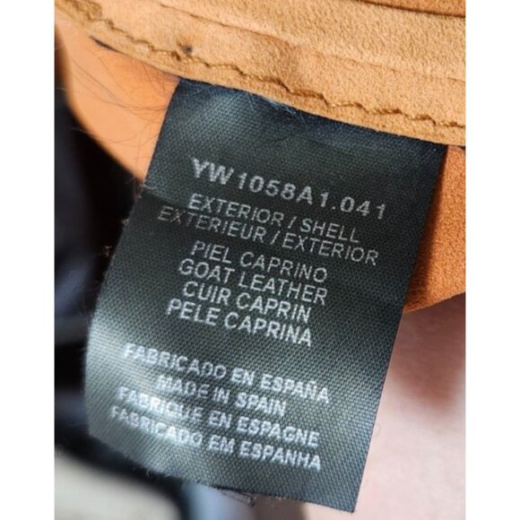 YOGO by Goes Goat Suede Hooded Vest Tan Leather Sleeveless Jacket Size 40 - Picture 8 of 12